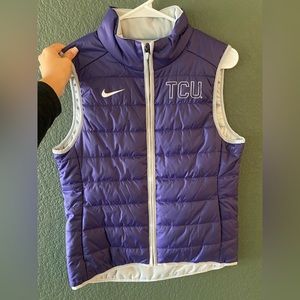 TCU Nike puffer vest
